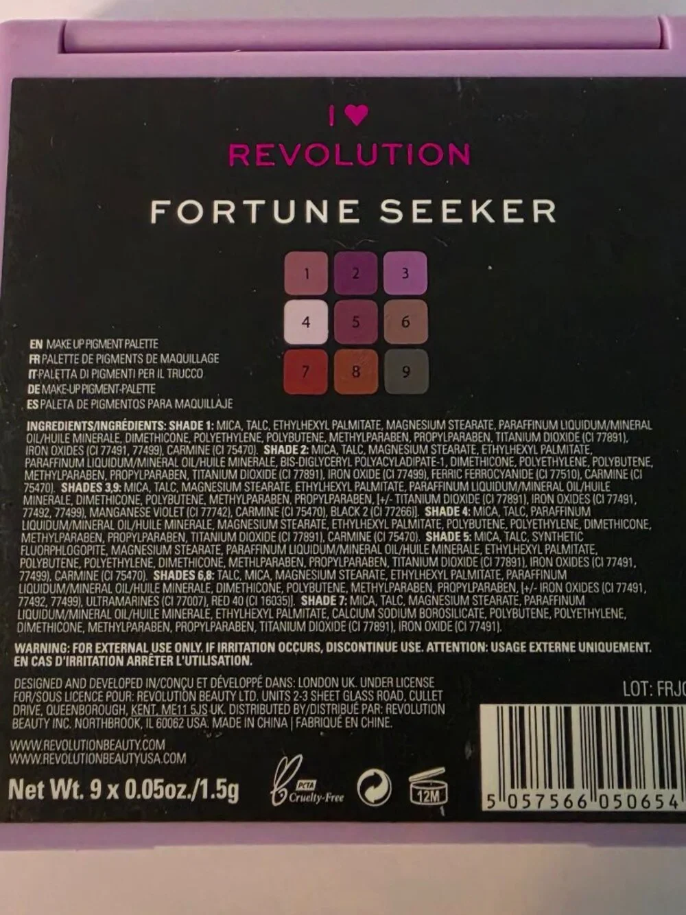 Revolution FORTUNE SEEKER Eyeshadow Palette NEW